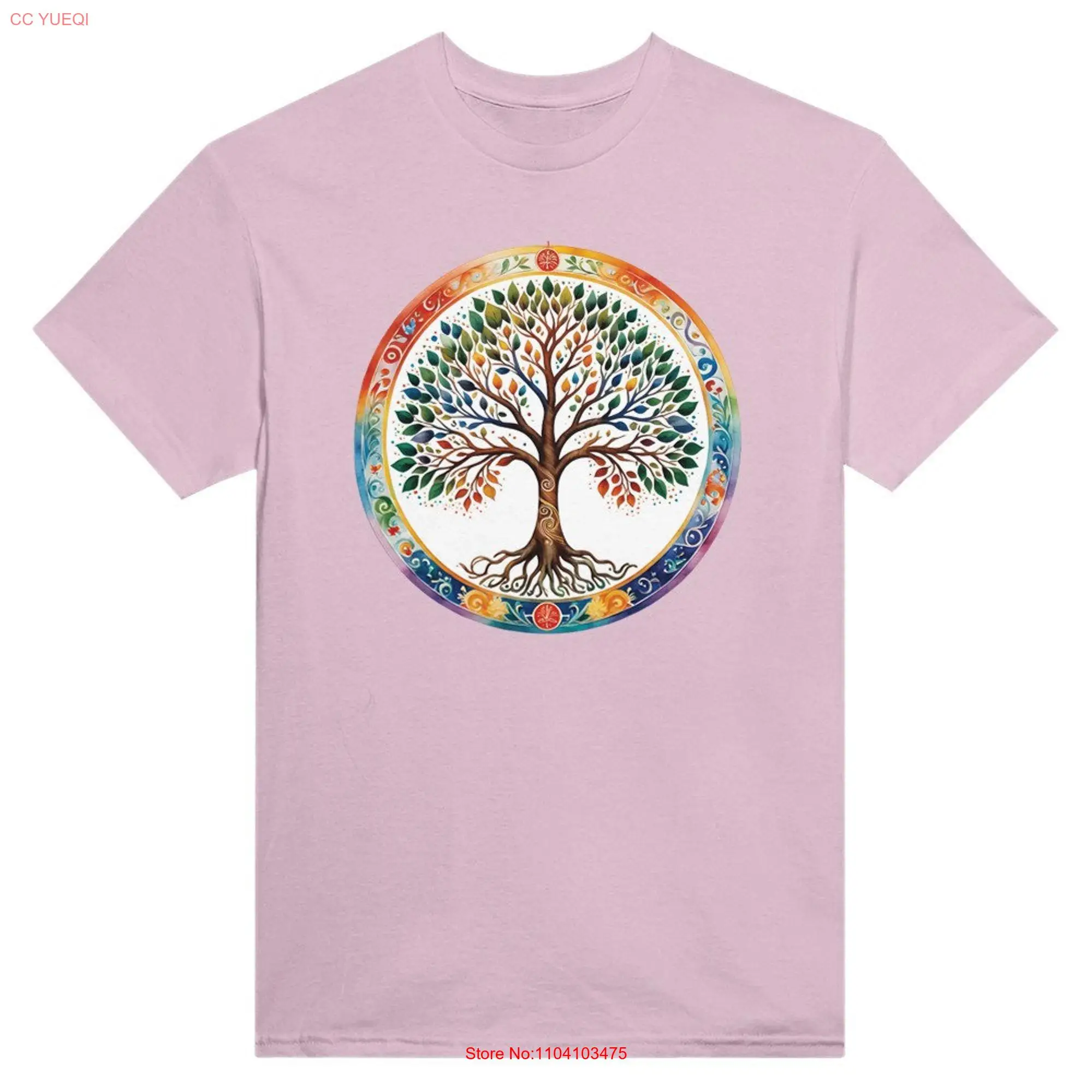 Bodhi Tree Buddhist Art T Shirt long or short sleeves