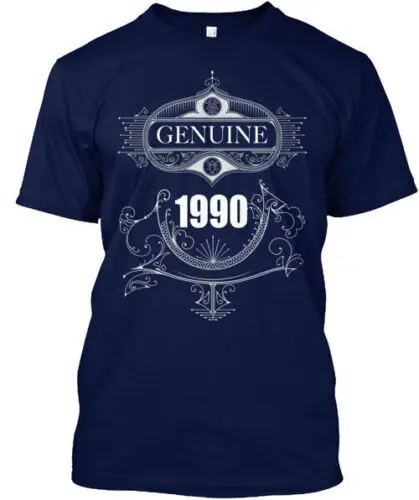 Genuine 1990 T-Shirt Made in the USA Size S to 5XL