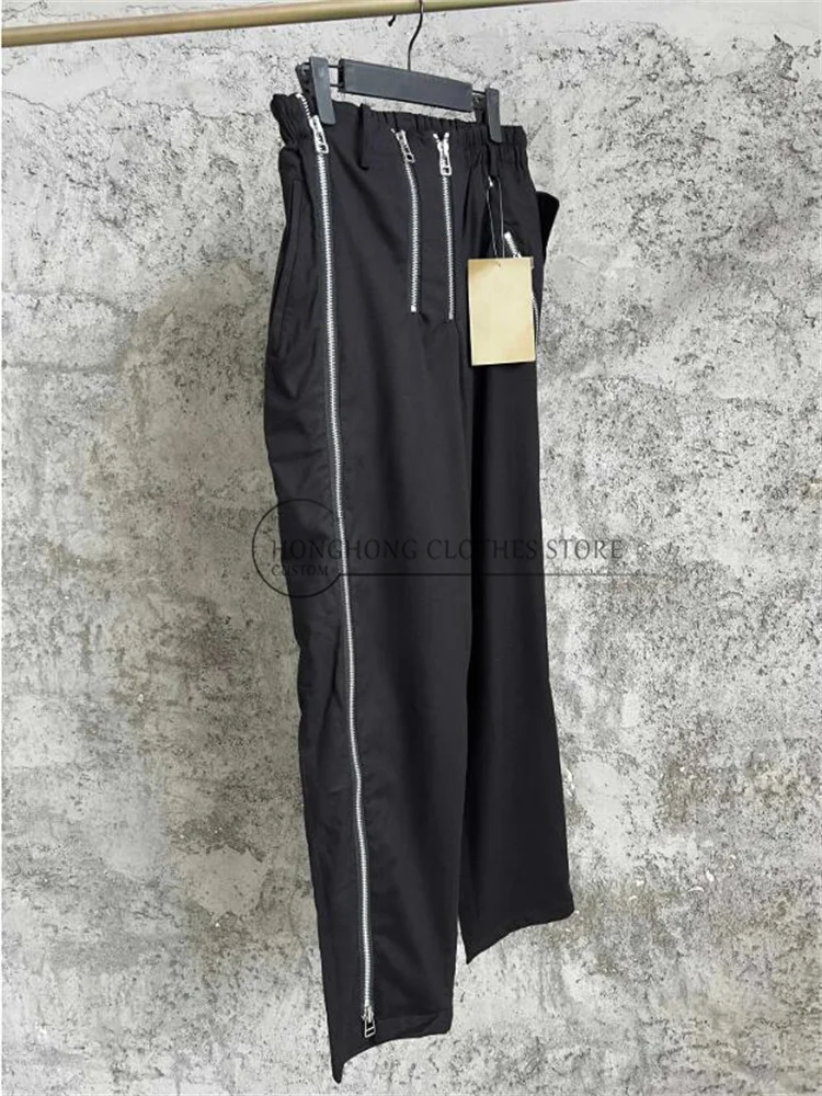 2026 New Original Design Casual Flannel Pants - High-Quality Large Size Wide Leg Pleated Mid-Cut Pants