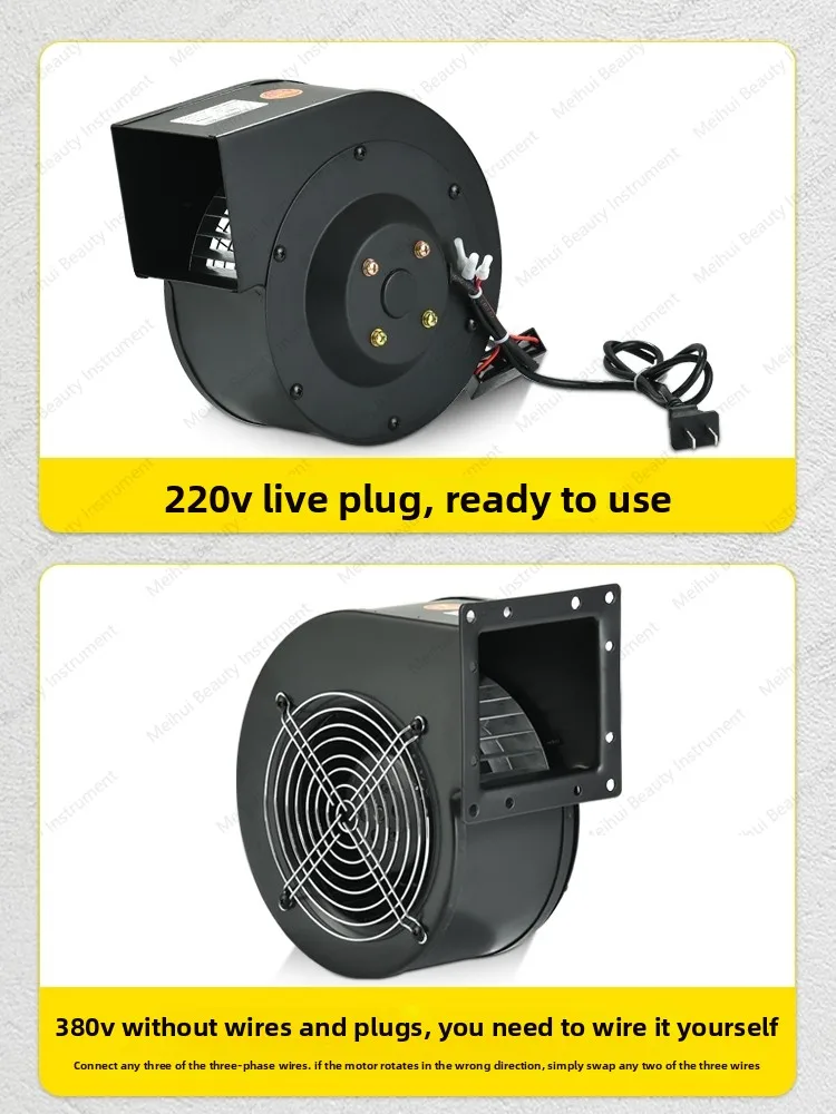 Power Frequency Centrifugal Fan Speed Regulation 220v Air Mold Blower Small Strong Industrial 380v