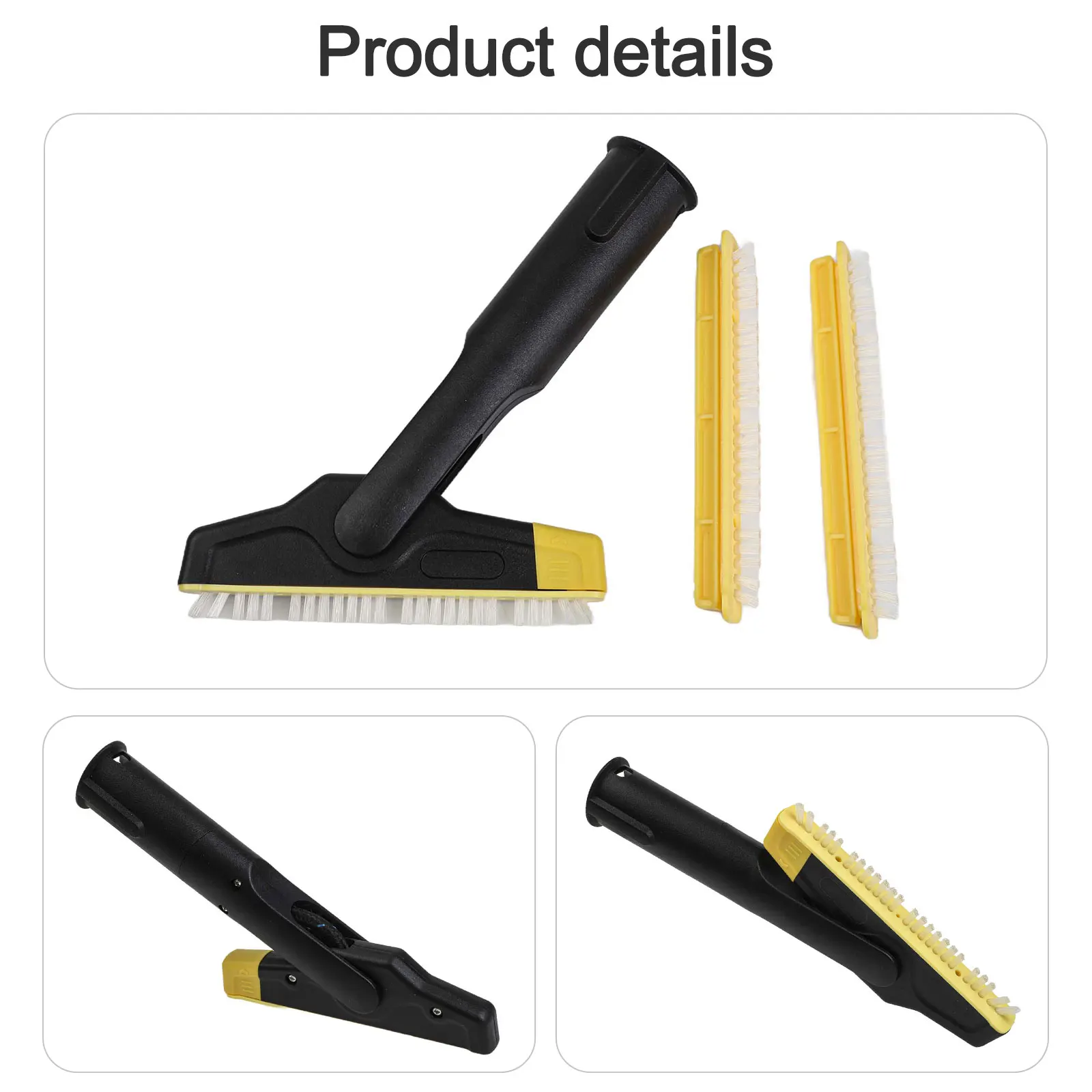 For Karcher Large Grout Brush Strip Set with Flexible Joint for XXL Grout Brush Kit for SC1 Multi for sc2 for sc3 for sc4 SC5