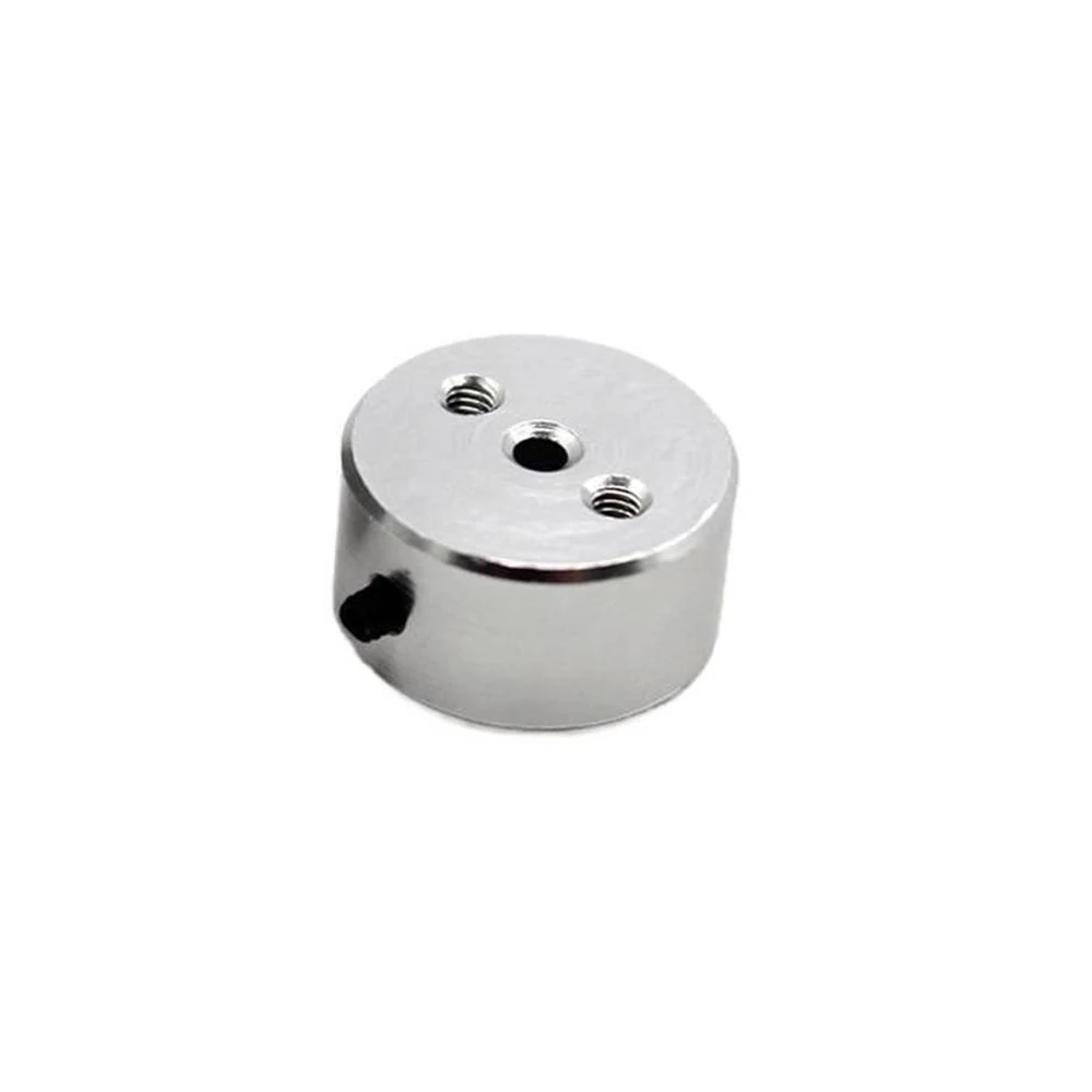 1Set 15mm 3-Hole Aluminum Eccentric Crank Wheel 8mm Thick 2mm Center Bore M2 Thread Holes DIY Mini Model Wheel Disc
