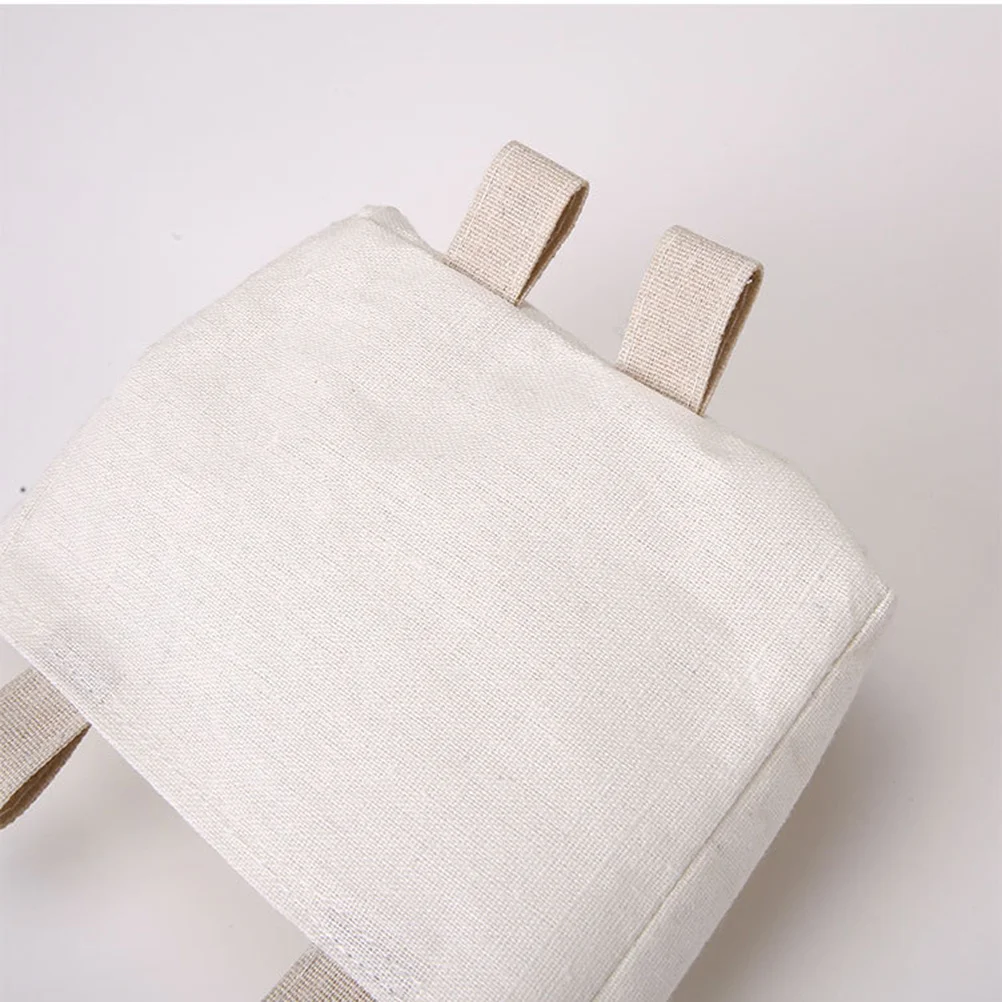 

2 pcs Cotton Linen Wall Mounted Storage Bag Waterproof Large Capacity Organizer For Bedroom Bathroom Kitchen Office Over The