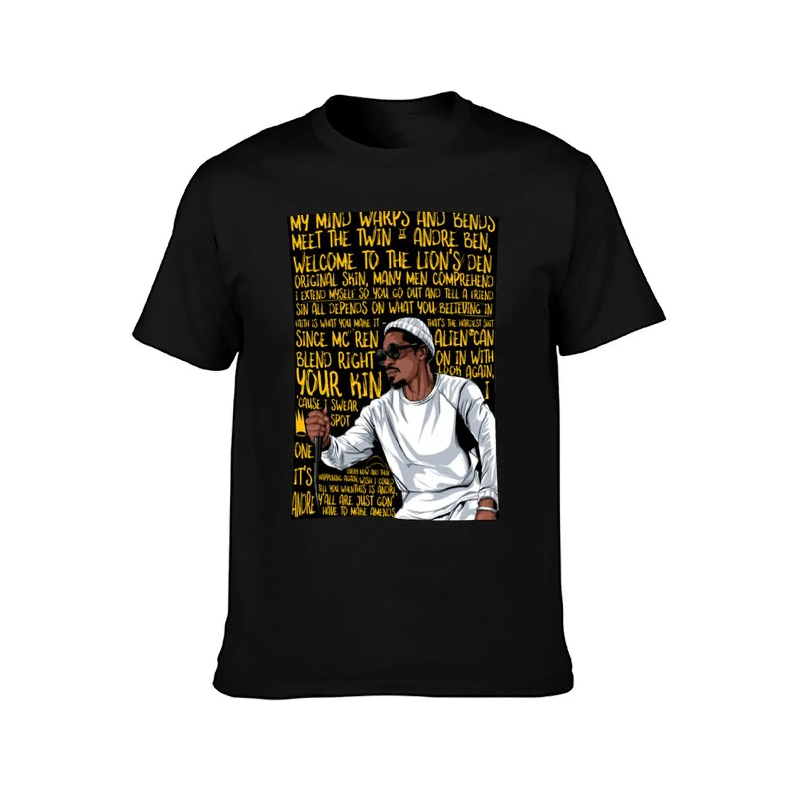 Andre 3000 The twin T-Shirt Active Wear Sports for Men T-Shirt