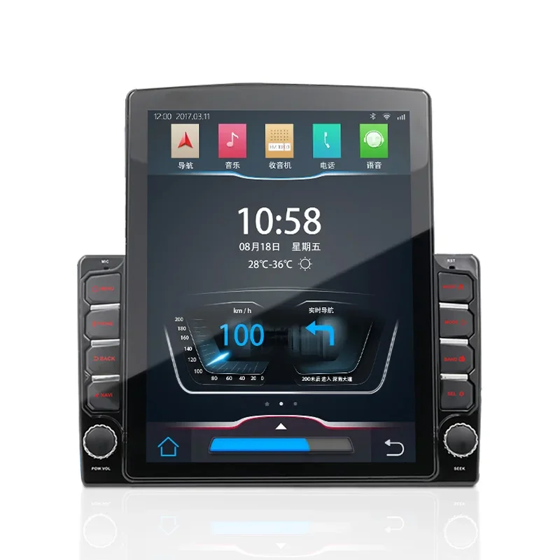 Auto Para Electronics Radio Dvd Player Con Pantalla 1 Din Pioneer Bluetooth 9.7 Inch Android