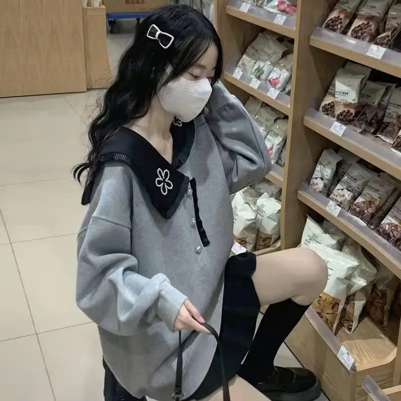 بلوزات امرأة التخسيس طول قصير مطاطا كابليس الكتابة على الجدران المتعثرة سوبر كبيرة الحرم الجامعي الألوان الصيف Colorblock Y2K #3