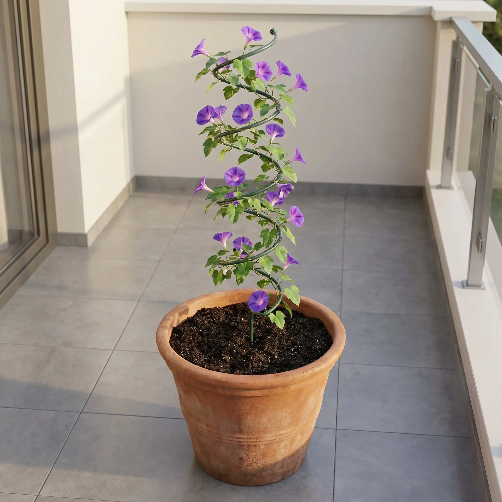 7Pcs Spiral Plant Support Rods 40Cm Tomato Twist Stakes Garden Trellis Climbing Plants Vegetable Flower Stabilizer