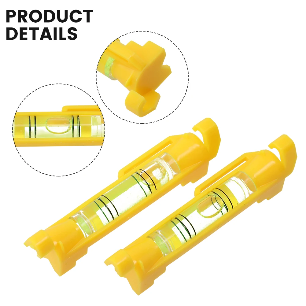 Horizontal Bubbles 2PCS High Precision Acrylic Hanging Bubble Measuring Level Tool for Leveling Construction Projects