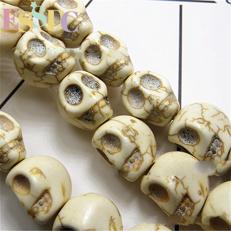 Wholesale Hand Carved Natural Yak Bone Skull 108 Mala  DIY Beads Jewelry Accessories Tibetan Style Men Bracelets