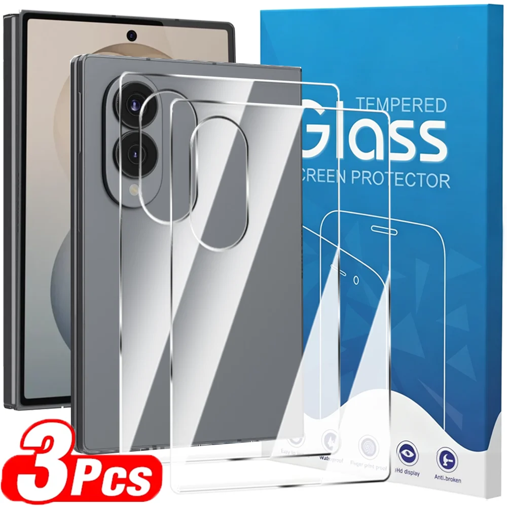 1-3PCS HD Clear Tempered Glass for Samsung Galaxy Z Fold 8 Ultra Back Screen Protectors 9h Anti-scratch Protective Rear Films