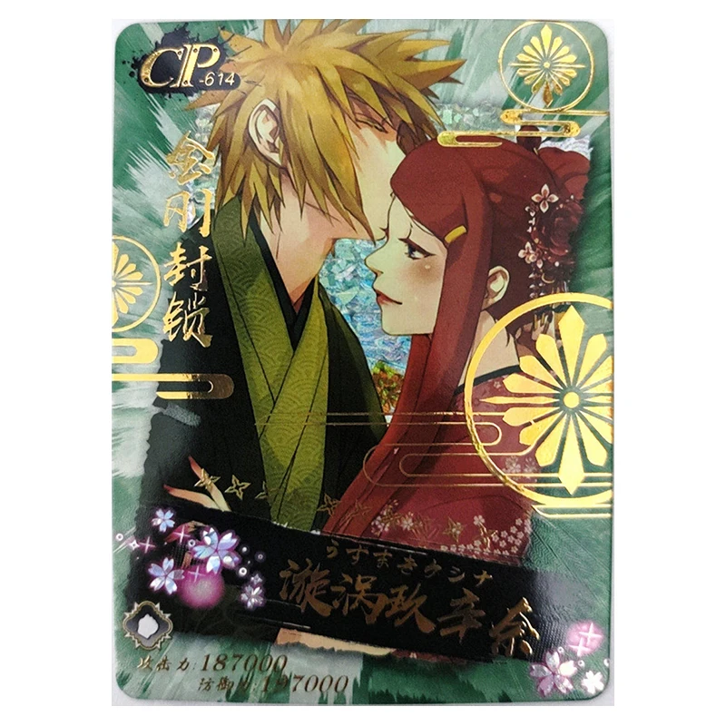 Anime NARUTO Rare CP Game Itachi Kushina Haruno Sakura Namikaze Minato Tenten Kakashi Collectible Cards Birthday Toys Gift view 2