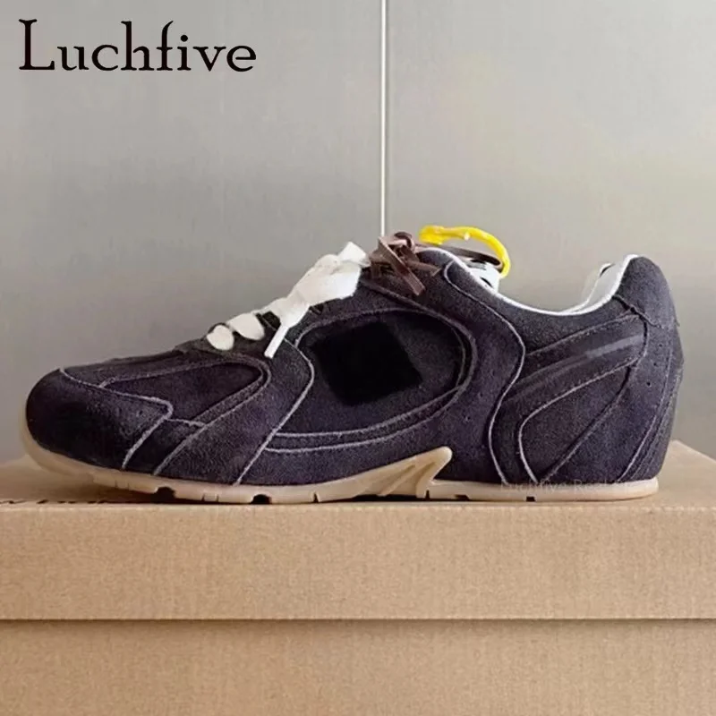 2024 new hot multi-color lace buckle flats women's super-large casual lovers shoes luxury sneakers jogging sneakers sneaker