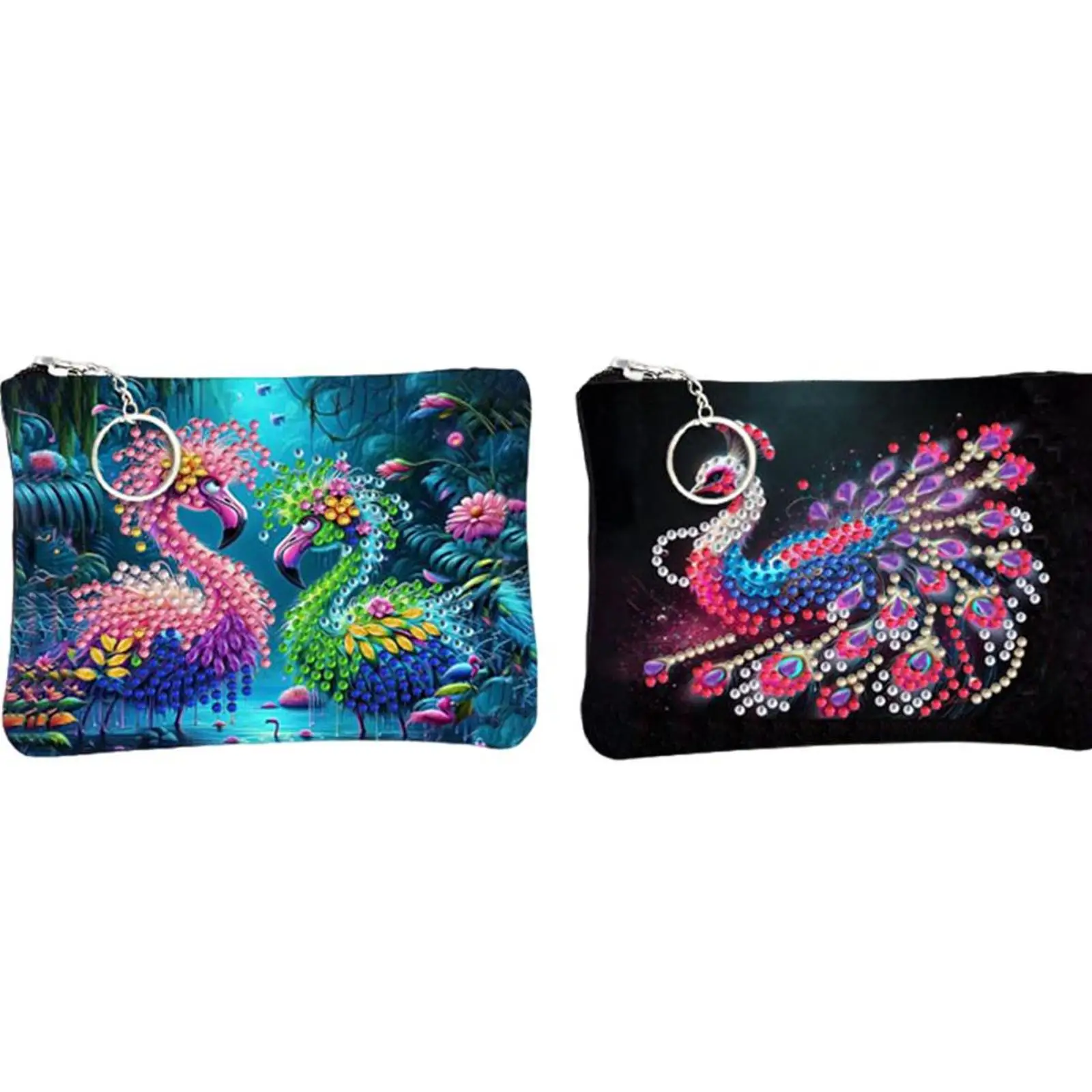 

DIY Diamond Painting Crystal Rhinestone Purse Large Capacity Creative Rhinestone Handbag for Cash Carry Daily Use Travel