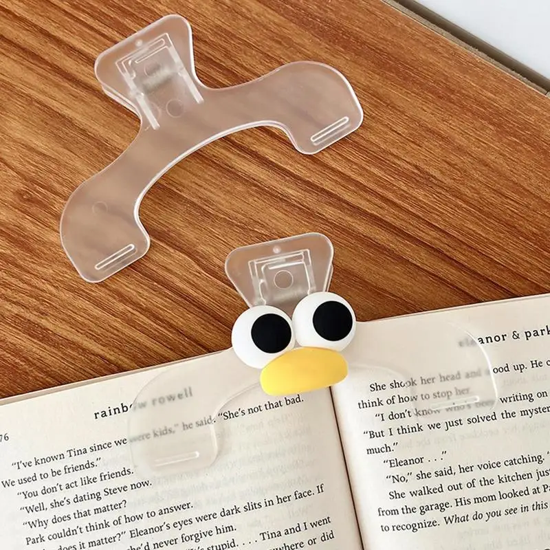 Transparent Materials Bookmark Book Holder Book Clip Page Holder Reading Book Marker Clip for Bookstores