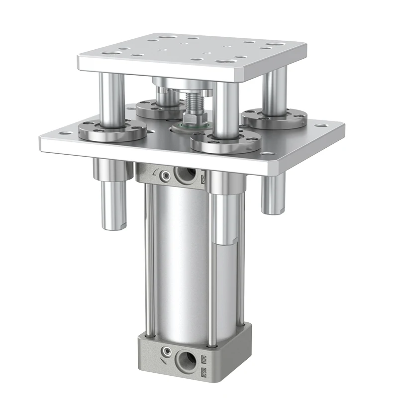 Four guide column lifting cylinder frame, small pneumatic lifting and rotating four axis complete SC50/63/80/100