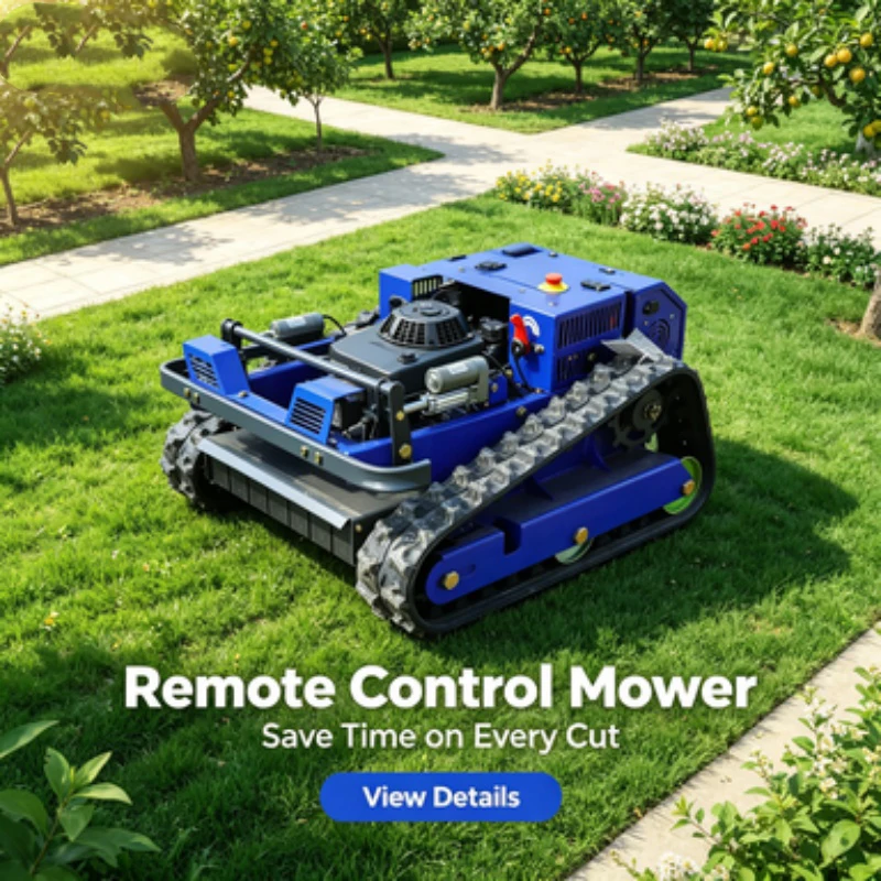 Customized Landscape‑project remote control lawn mower, adapt multiple working scenarios, tracked remote lawn mower, trim weeds