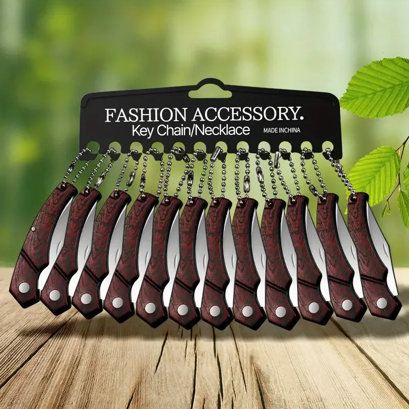 12pcs/ set folding knife, keychain knife, outdoor camping supplies L9195