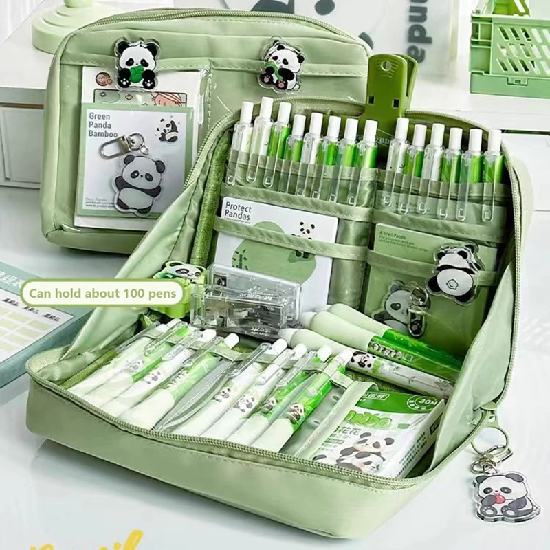 Learning Levert 12 Raster Grote Capaciteit Etui Oversized Briefpapier Tas School Briefpapier Rits Pen Geval