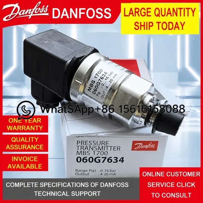 Danfoss MBS1700 Pressure Transmitter 060G7633 060G7634 060G7635 060G7636 060G7637 060G6100  060G6101 060G6102  060G6103