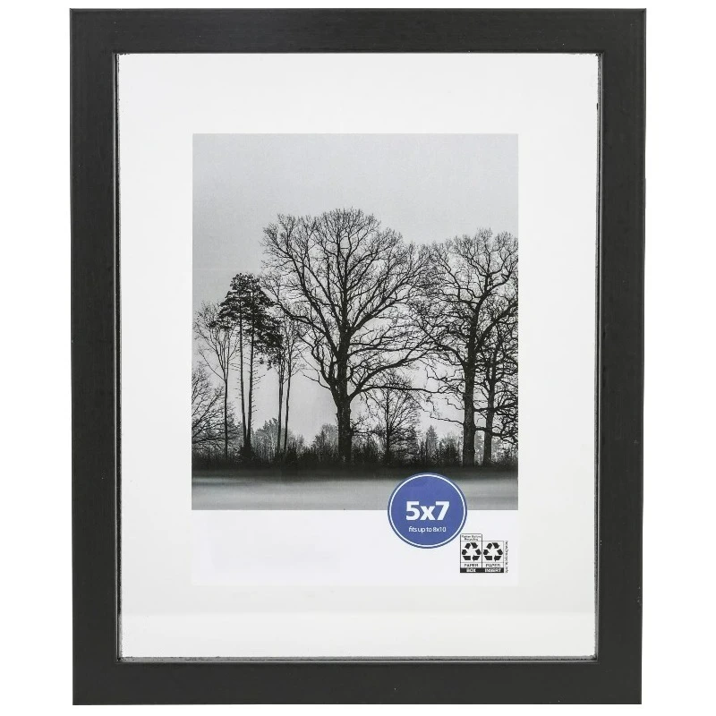 – 5x7 Picture Frame – Black Float Frame Linear Program Tabletop Photo Frame