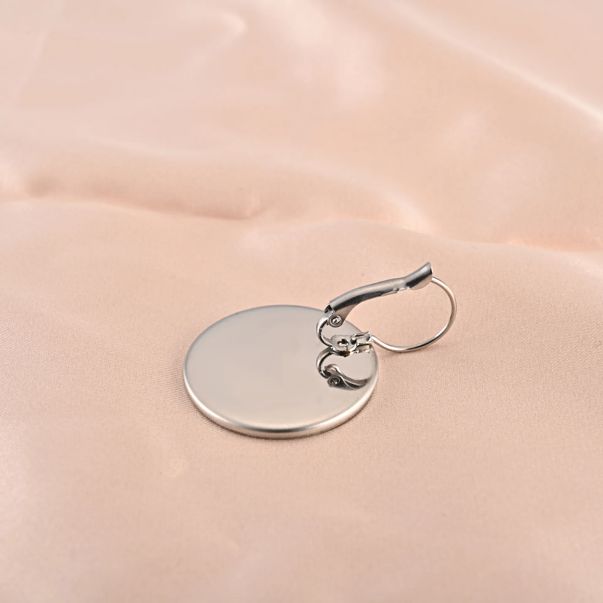 الكلاسيكية الفولاذ المقاوم للصدأ الوقت جوهرة Diy مجوهرات أقراط إعدادات الملحقات جميع الحجم للاختيار 6 مم إلى 25 مم #5