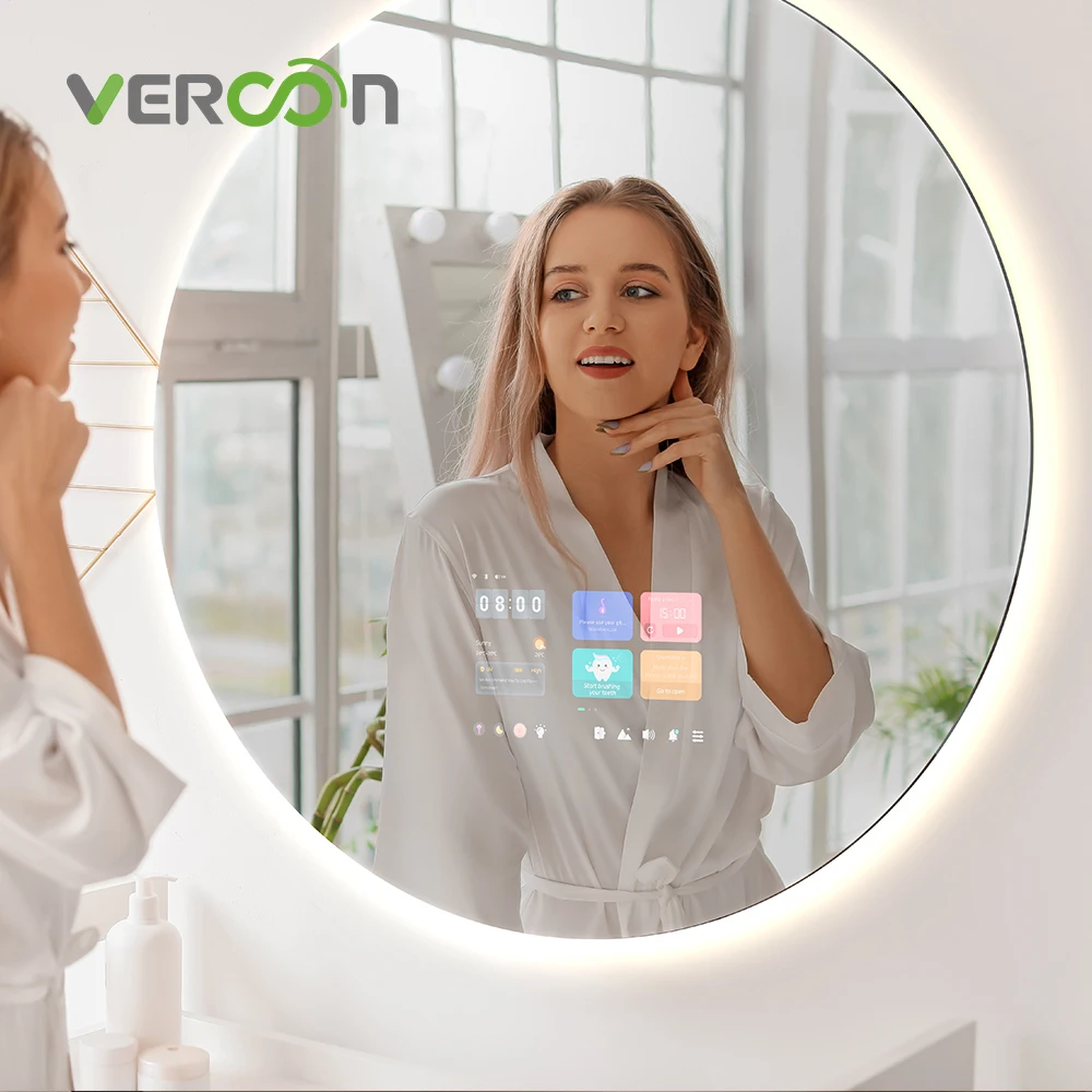 LED Mirror WIFI Magic Mirror With Waterproof Android 11 Smart Touch Interactive Bathroom Mirror For Apartment Hotel Project