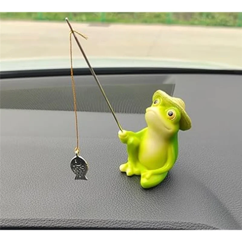 

Автомобильные аксессуары для любителей рыбалки, милые украшения для приборной панели, забавные украшения для приборной панели для автомобилей, для домашнего использования в рыбалке и саду