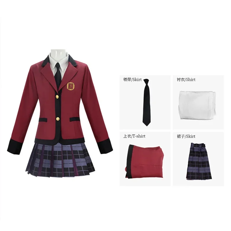 2025 22 XIN LAI SEN Unisex Anime Cos Jabami Yumeko Cosplay Costume Halloween Uniform Custom Size