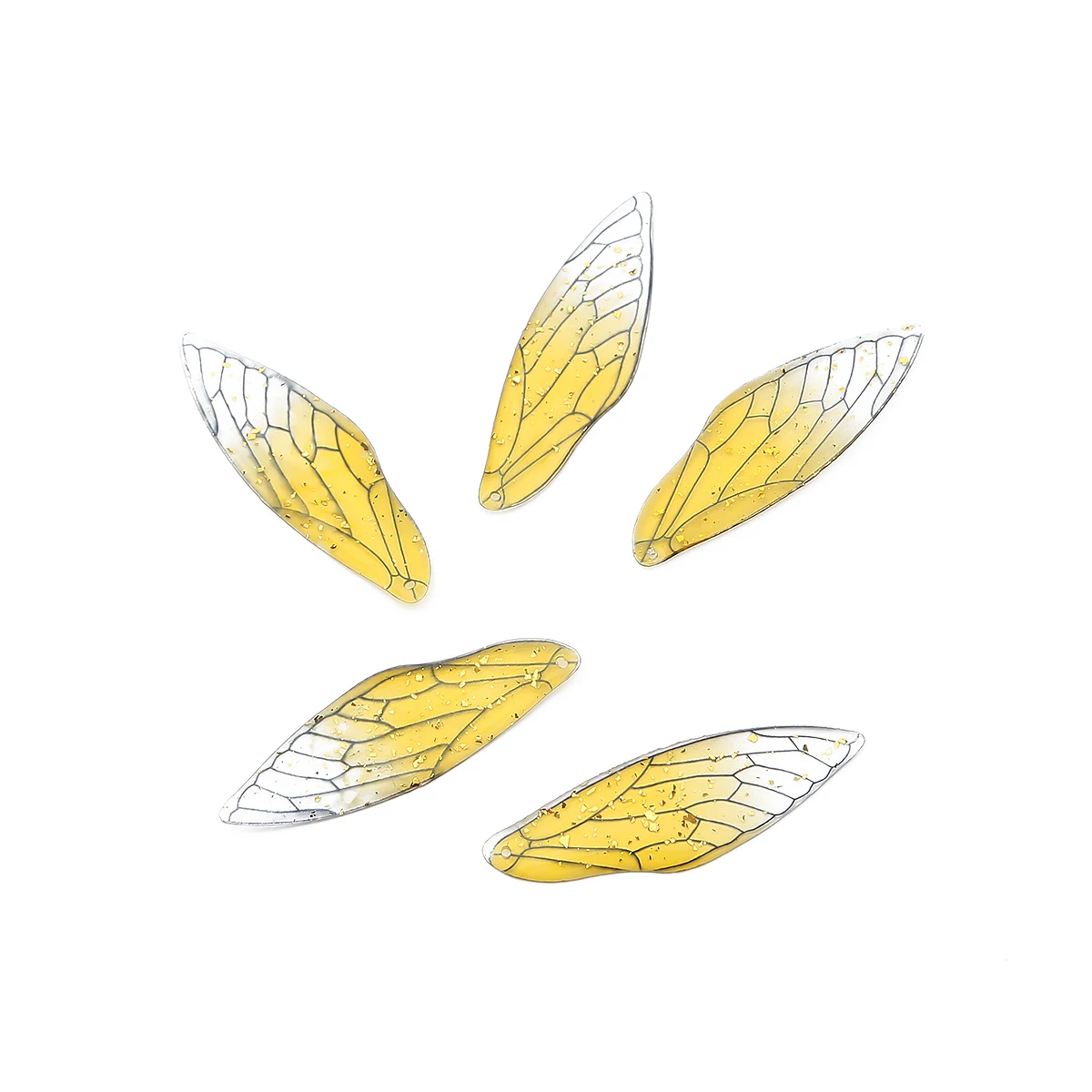

1set/bag Cicada Wings UV Resin Handmade Fairy Simulated Dragonfly Vivid Wings DIY Jewelry Earrings Jewelry Findings Making