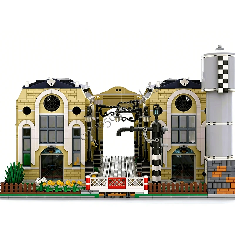 4752 STUKS Huis Straat Spoorweg Oud Depot MOC Aanpasbare Modulaire Bouwsteen Educatief Model Ontwerp DIY Jongens Speelgoed Verjaardagscadeau