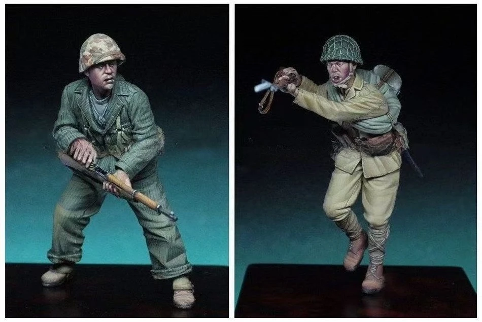 

1/35 Scale Resin Figures Model Kits WWII US Army Soldier Unassambled and Unpainted 632-1