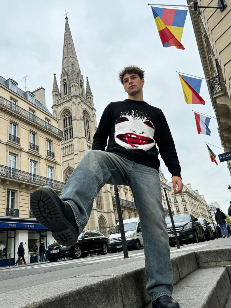 

Winter Christmas Sweater Cross border Men's and Women's Winter New Style Trendy Casual Lazy Clothes American Versatile