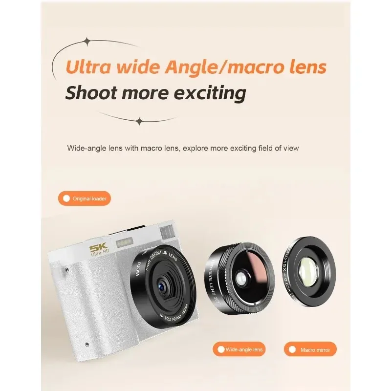 

5K high-definition 64 megapixeldigital camera, 18x digital zoom anti shake,3-inch screen dual camera video camera digital camera