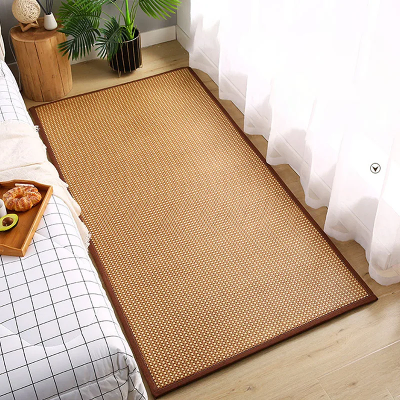 여름 바닥 등나무 매트, 실내 수면 매트, 침대 쿠션, 가정용 침실 거실 발코니 다다미 바닥 매트 용품