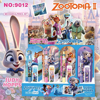 New Zootopia 2 Mechanical Pencil Set 1/6/24PCS Refillable Leads Click-to-Use Student Activity Pencils No Shaving Required