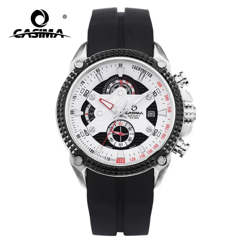 Мужские наручные часы CASIMA, кварцевый механизм, простая тенденция, модные, Джокер, светящиеся, водонепроницаемые, модель ST-8107-1016