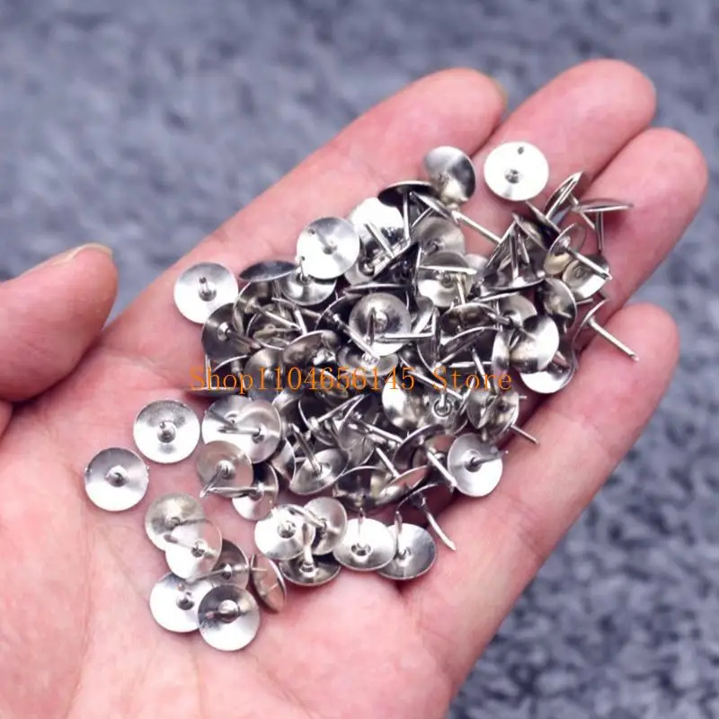 5ASD 100 ชิ้นสีหมุดโลหะสร้างสรรค์ดันหมุดตกแต่งแบบ thumbtacks สำหรับแผนที่ผนังภาพถ่ายกระดานข่าวหรือบอร์ดไม้ก๊อก