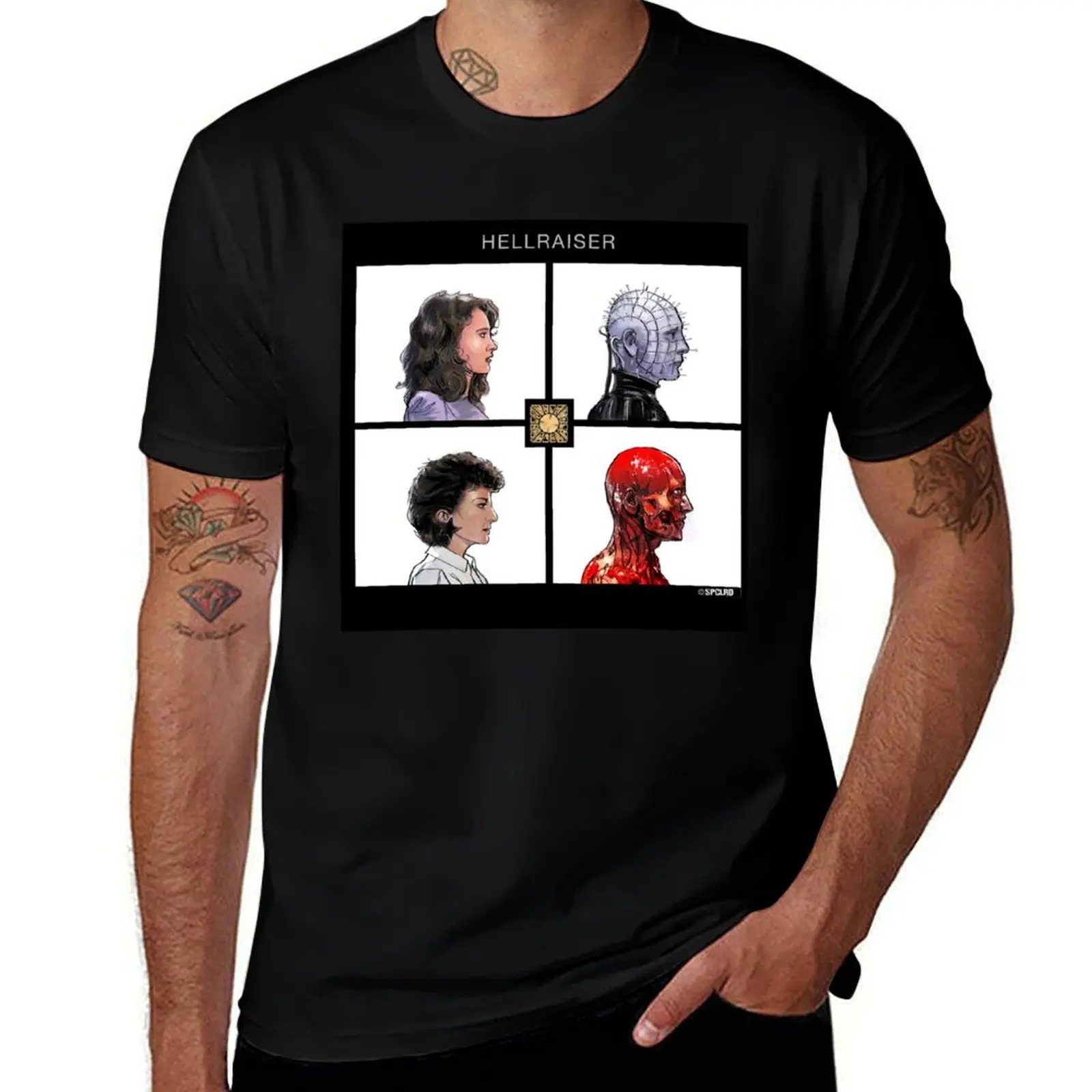 

Lucky Gift Hellraiser Gift For Fans T-Shirt Big Size Simple T-Shirt