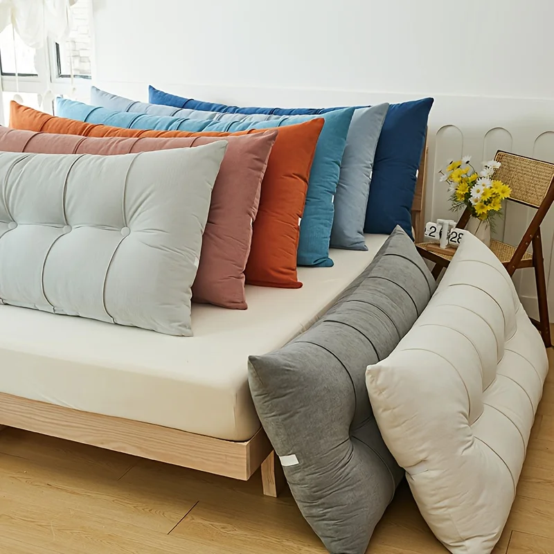 Double Beds Head Cushions 1m-2m Bed Thickened Soft Removable Reading Backrest Pillow for Bay Window Tatami Bedroom Cojines Sofá