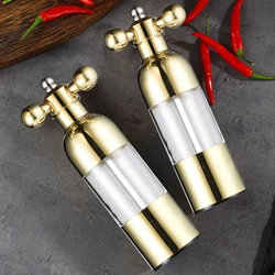 Stainless Steel Small Grinder Manual Salt and Pepper Mill Sesame Spice Grinder Gadgets Home Kitchen Tools BBQ Accessory