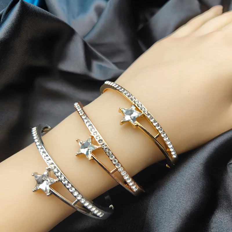 Star Bracelet Bangles for Women Friendship Boho Luxury Retro Bracelets Pendant Fashion Jewellery Couple Bracelet Y2k Style Gift