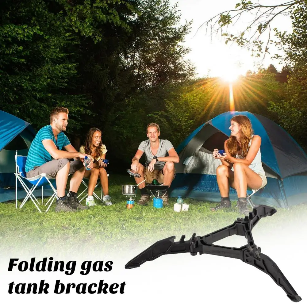 Foldable Gas Tank Support Foldable Non-slip Gas Tank Stand Universal Outdoor Storage Holder for Small Tanks with High Stability