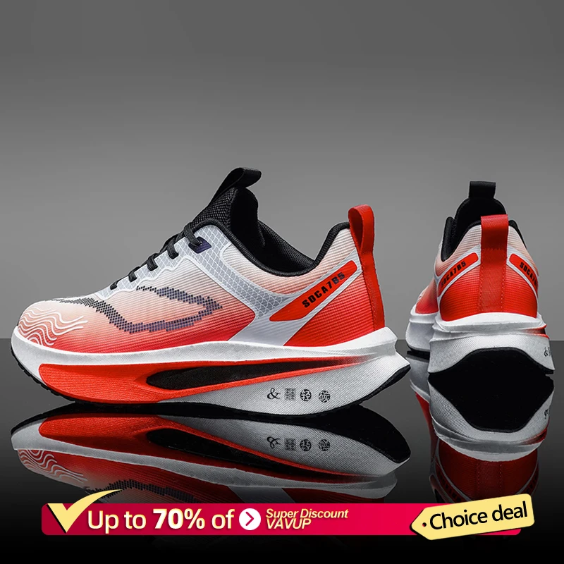 Zapatillas Deportivas Marathon para Hombre, Especializadas en Carreras, con Placa de Carbono, Transpirables, Ligeras, Cómodas, Antideslizantes para Mujer