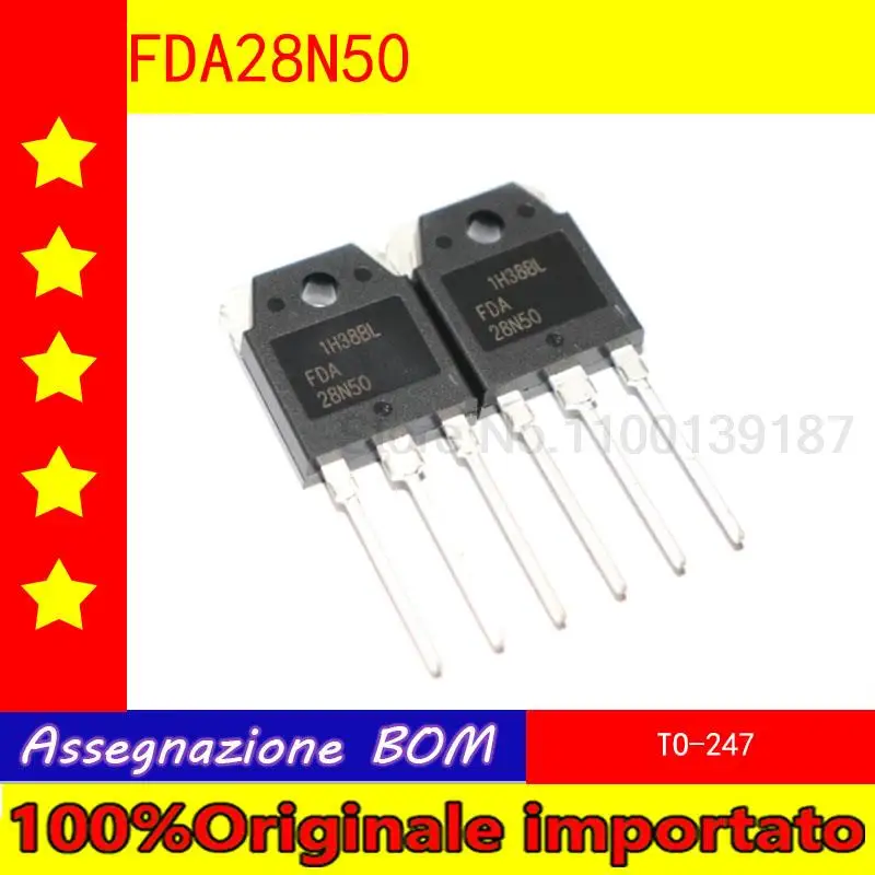 

10pcs/lot 28N50 FDA28N50 TO-247 FET 28A 500V