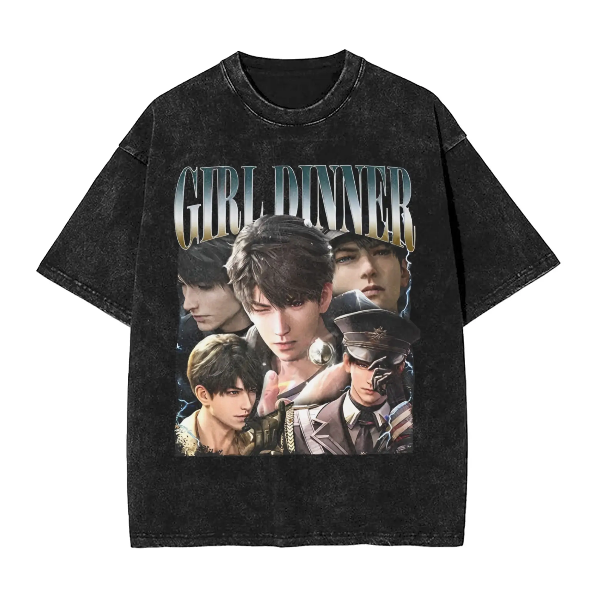 

Caleb Love and Deepspace Vintage Anime T Shirt Harajuku T-Shirts Short Sleeves Tshirt Summer Casual O-Neck Oversized Top Tees