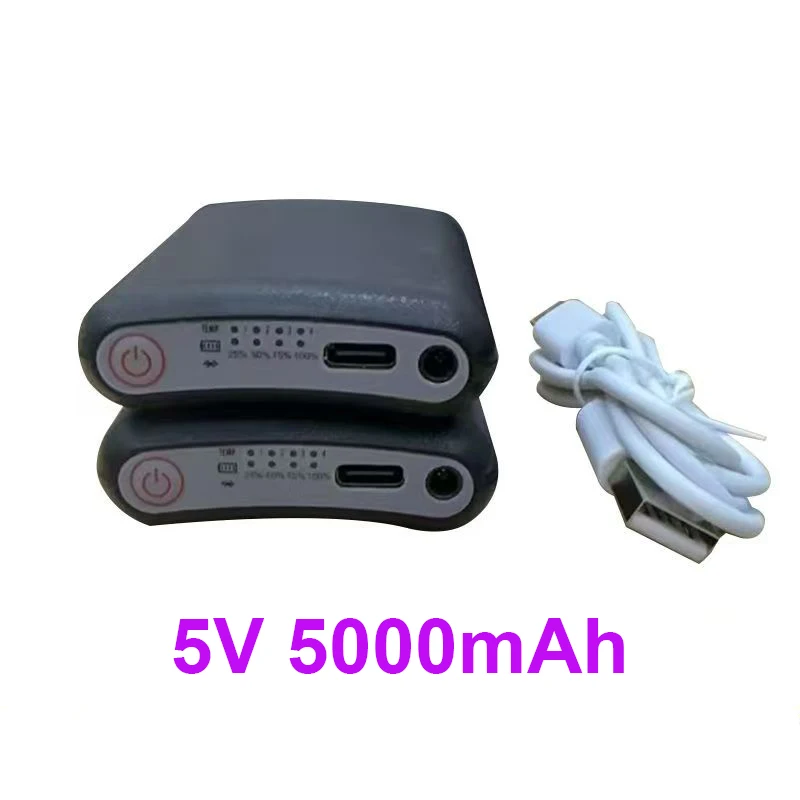 5000mAh 5V battery for rechargeable hand warmers, socks, vests, thermal energy battery pack,winter warm gloves, insoles, scarves