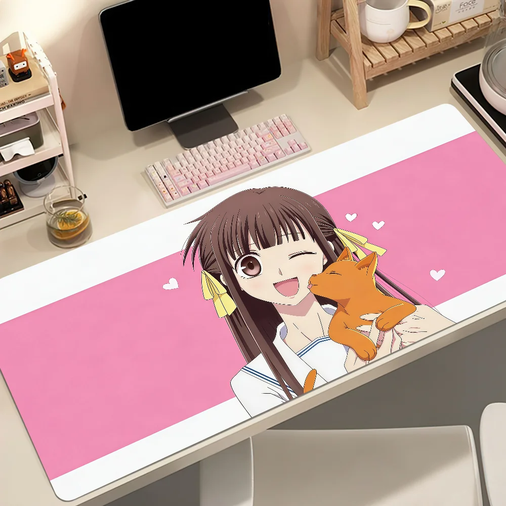 Alfombrilla de ratón Manga Furuba Fruits Basket, grande, antideslizante, con bordes reforzados, para escritorio de ordenador, teclado y ratón, ideal para oficina, jugadores y estudiantes.