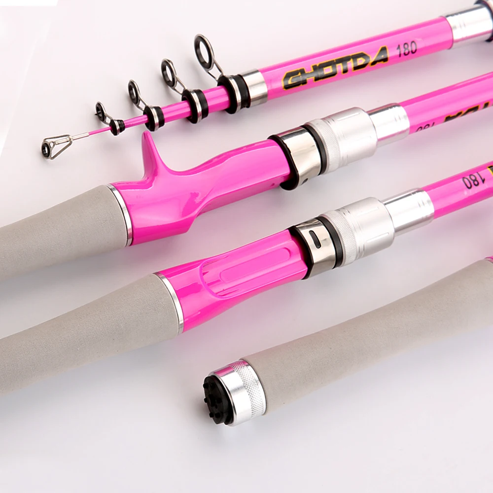 

1.5m 1.8m 2.1m 2.4m Fishing Rod Long Range Portable Bass Fishing Tackle New Telescopic 5/6/7/7 Section Spinning/Casting Light