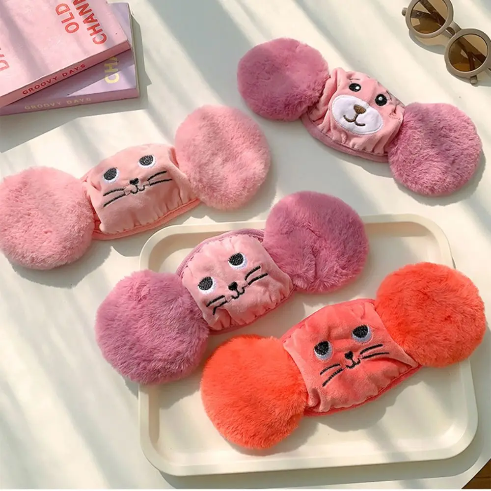 Masker bayi, earmuff bernapas bulu domba tahan angin Earflap bungkus masker debu penghangat telinga musim dingin