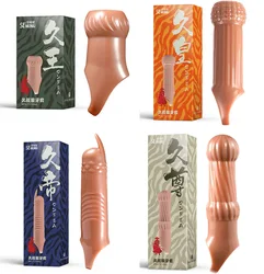 Wolfsbane Penis Enlargement Sleeve Cock Ring Penis Lock Extension Thickening Delayed Erection Male Sex Toys 18+